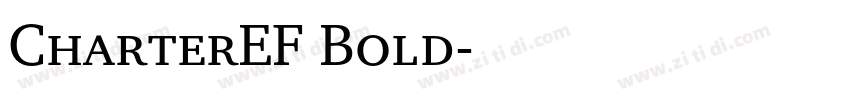 CharterEF Bold字体转换
